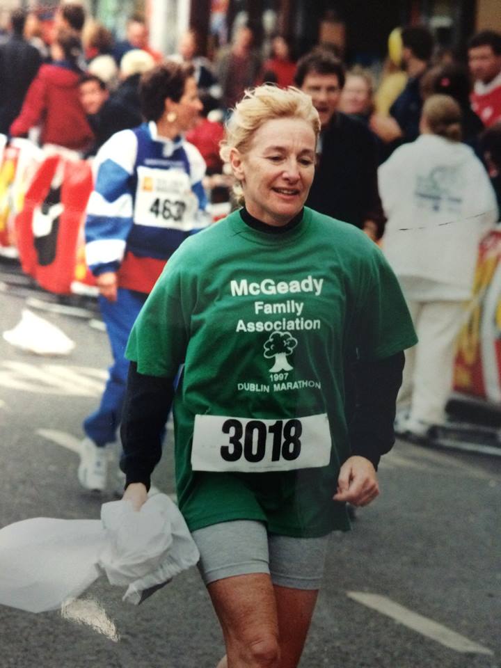 Mary at the Dublin Marathon